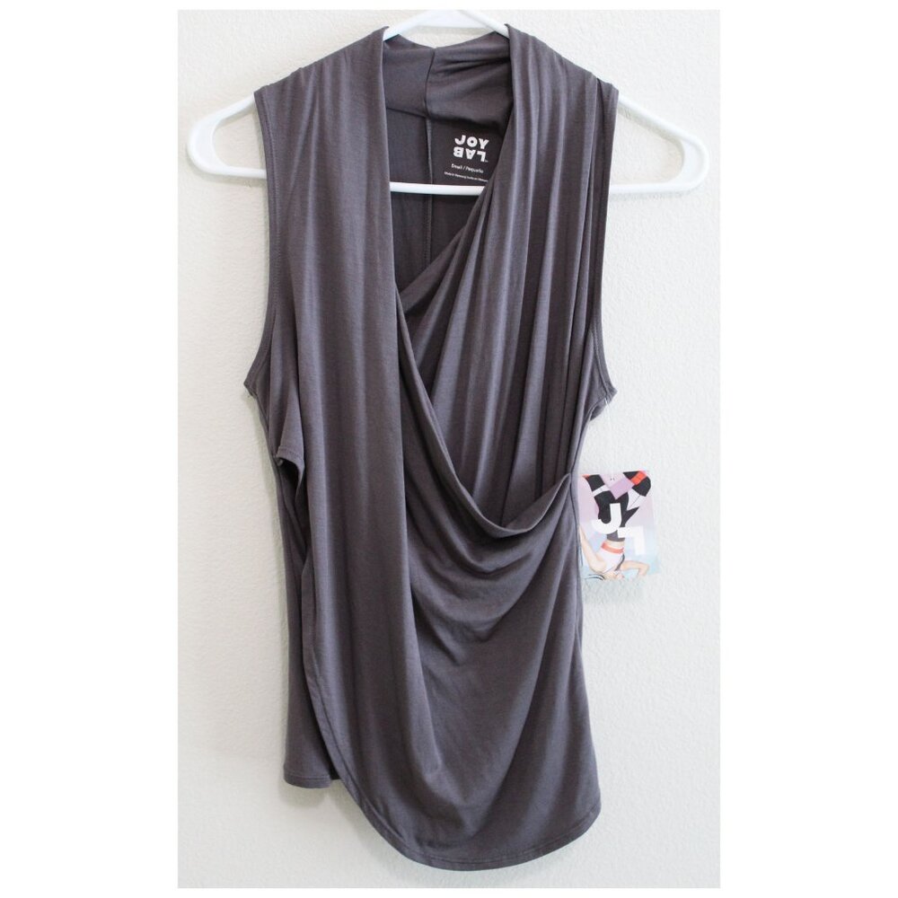 NWT JoyLab Draped wrap workout top